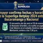 Dimayor confirma fechas y horarios de la Superliga Betplay 2024 e