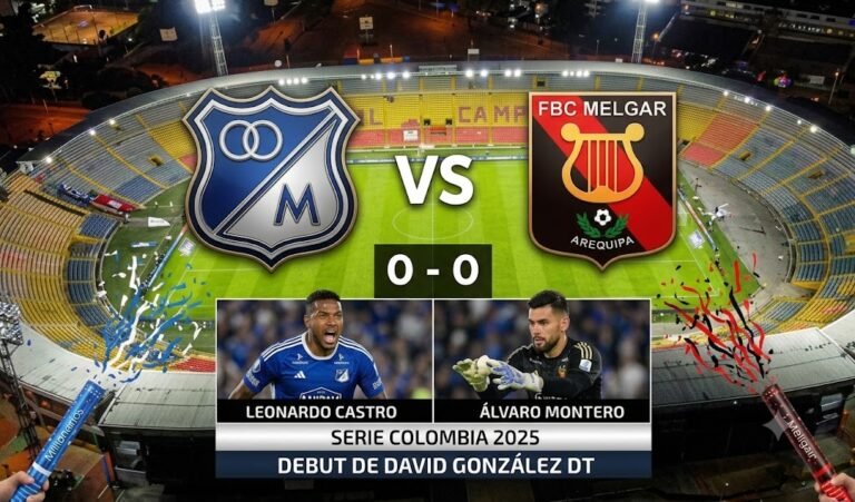 Millonarios inició su temporada 2025 este jueves con un empate 0-0