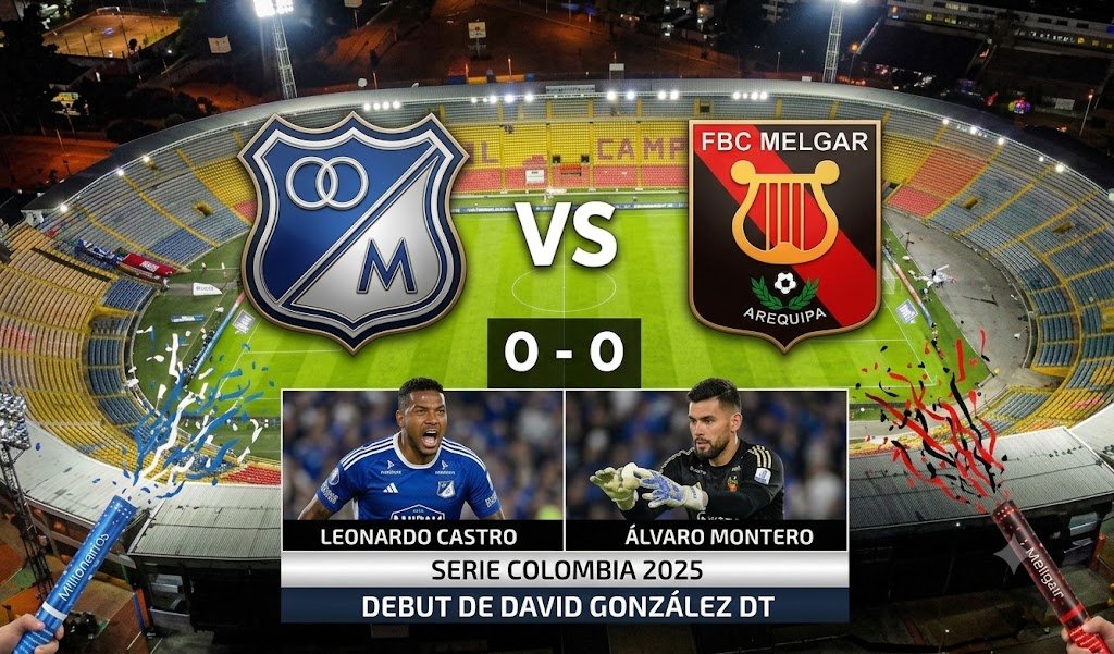 Empate de Millonarios con Melgar