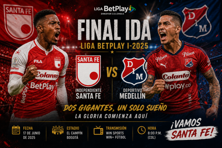 Santa Fe vs Medellín – Final ida Liga BetPlay I‑2025