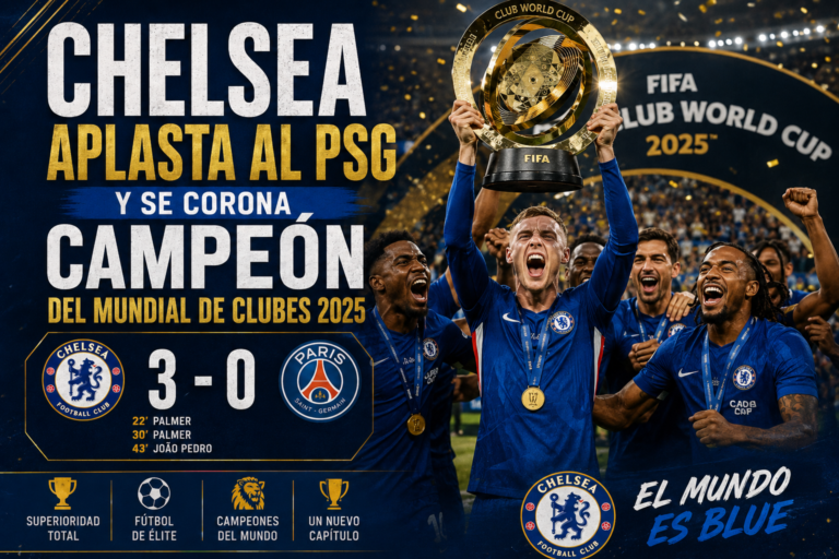 Chelsea aplasta al PSG y se corona campeón del Mundial de Clubes 2025
