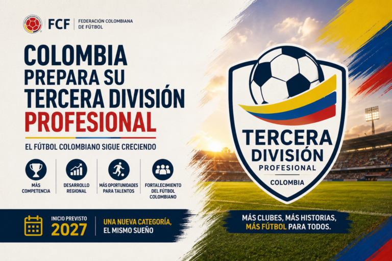Colombia prepara una Tercera División profesional para 2027