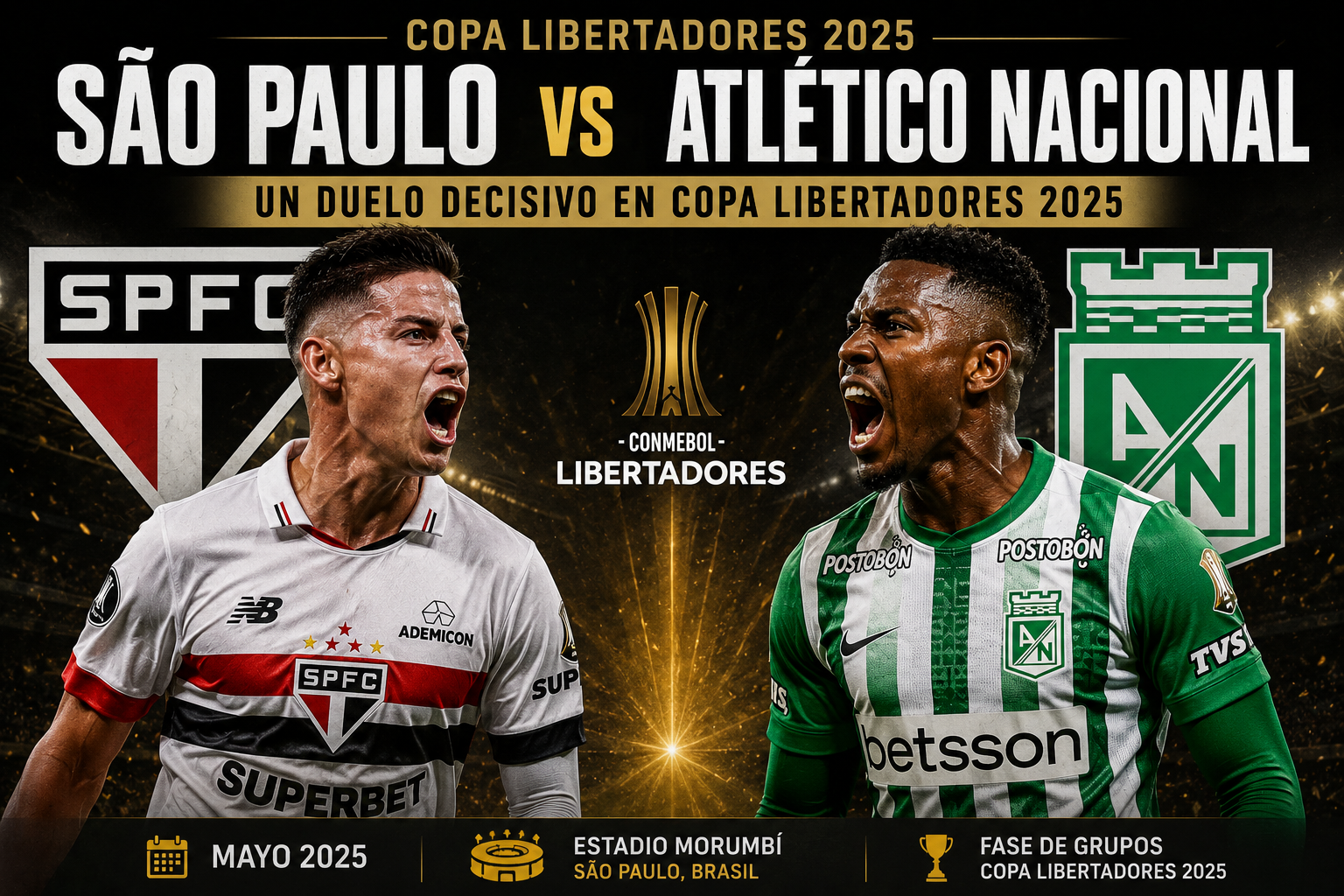 São Paulo vs Atlético Nacional un duelo decisivo en Copa Libertadores 2025