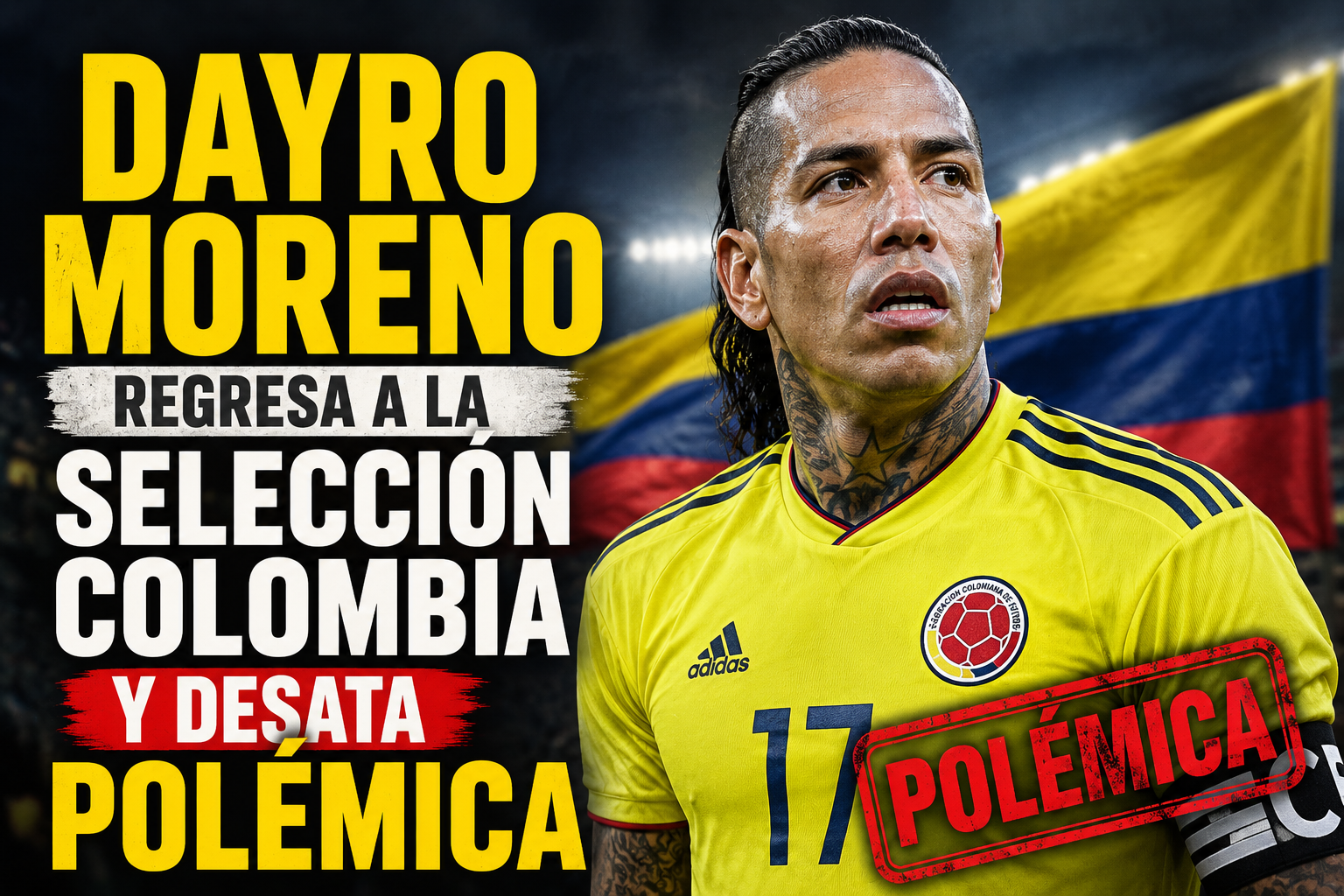 Dayro Moreno regresa a la Selección Colombia y desata polémica