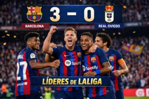 Barcelona 3-0 Real Oviedo: Goleada, Liderato y Estilo de Juego