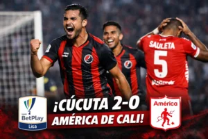 Cúcuta sorprende y vence 2-0 a América de Cali en la Liga BetPlay