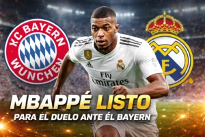Kylian Mbappé está listo para liderar al Real Madrid en un duelo clave ante el Bayern Múnich