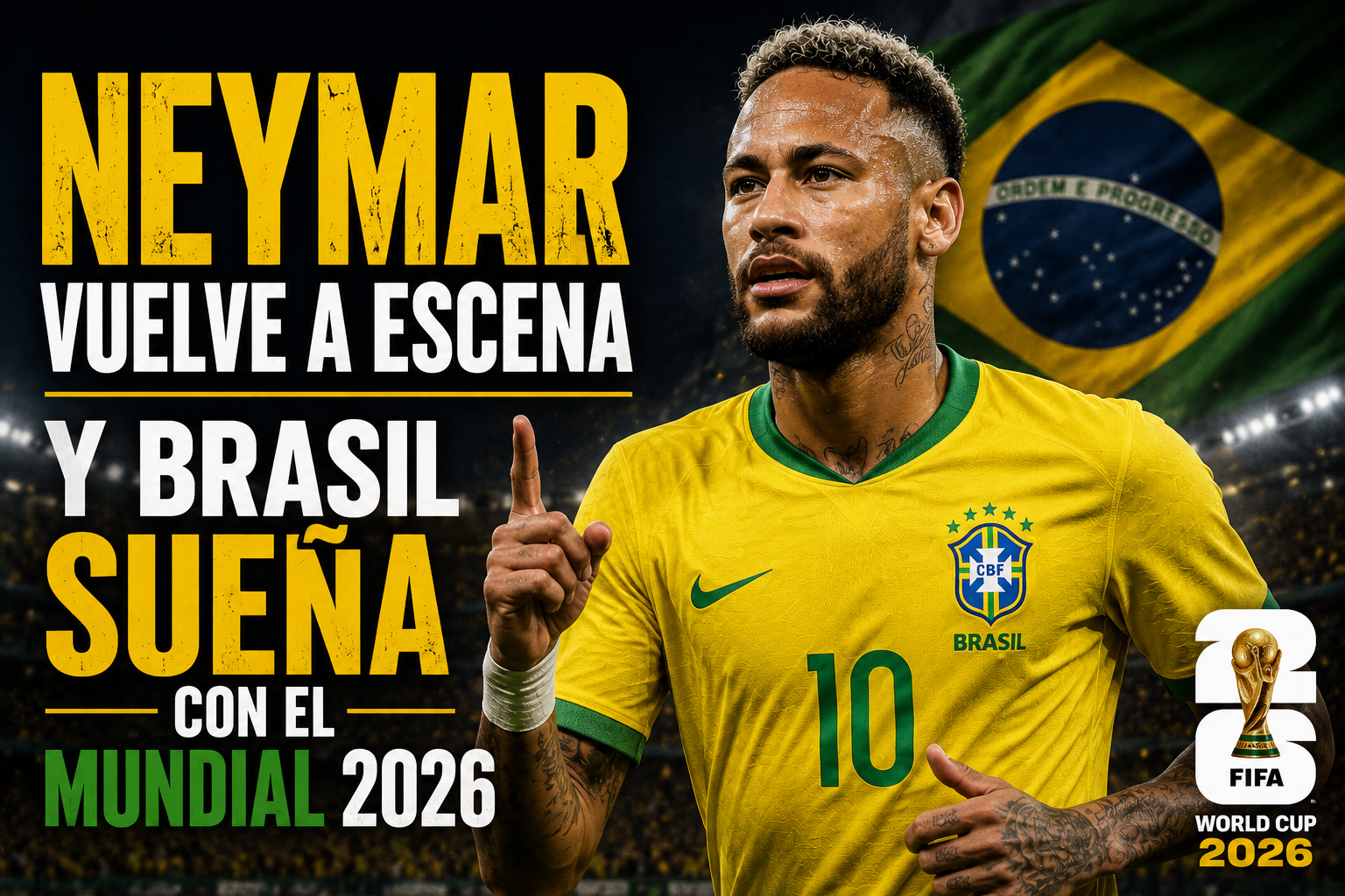 Neymar vuelve a escena y Brasil sueña con el Mundial 2026