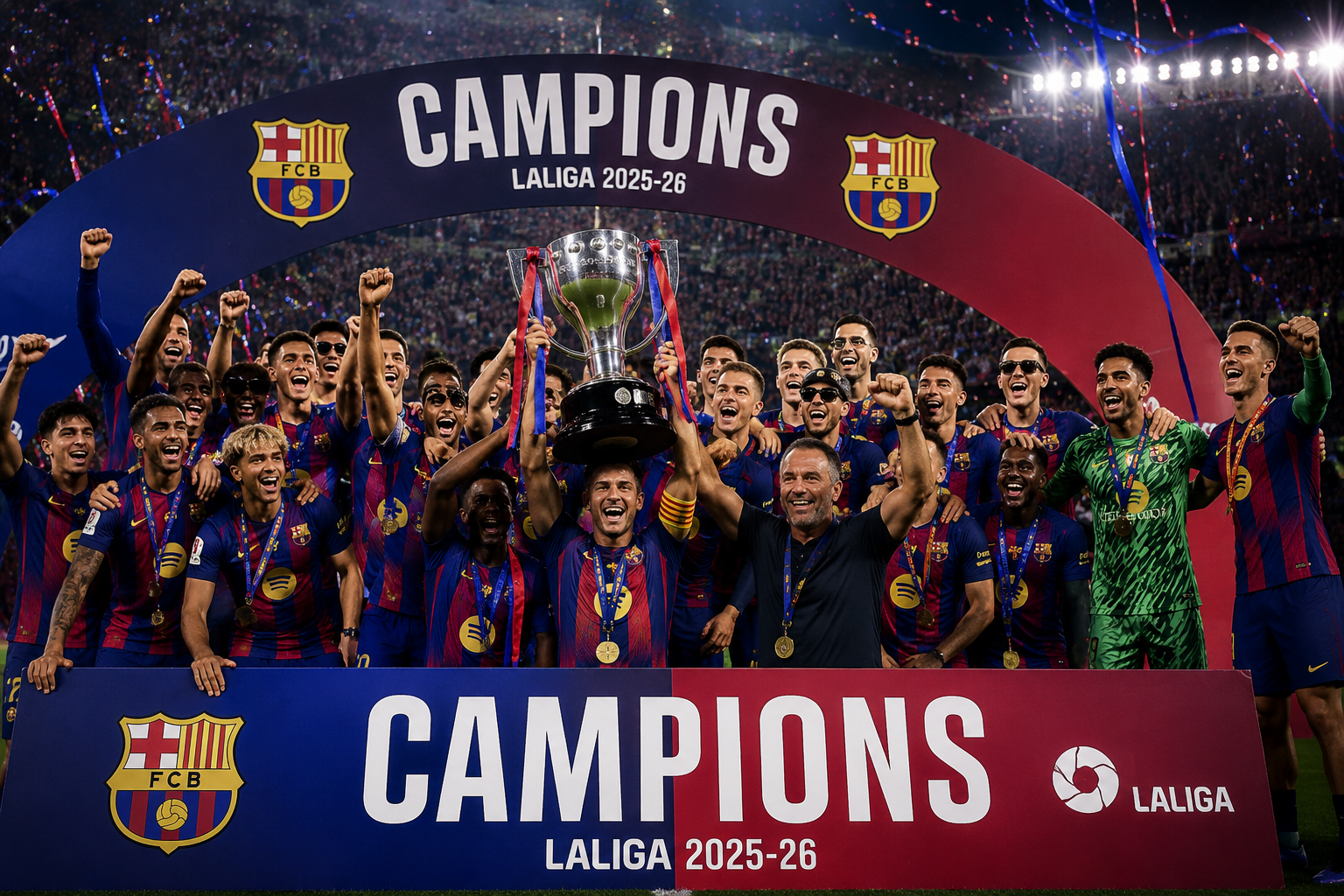 FC Barcelona conquista LaLiga tras vencer al Real Madrid en El Clásico