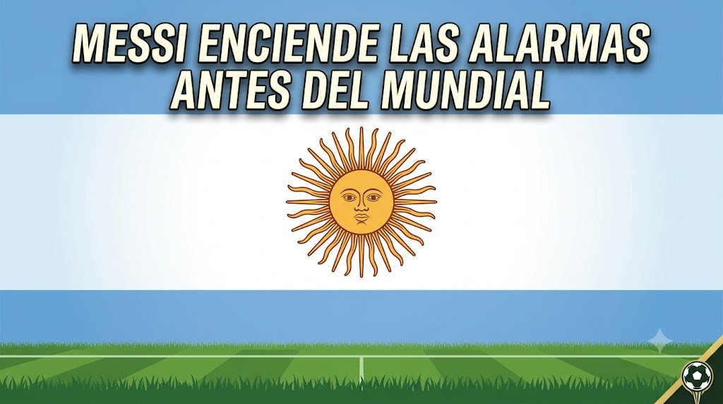 Messi enciende las alarmas en Argentina antes del Mundial 2026