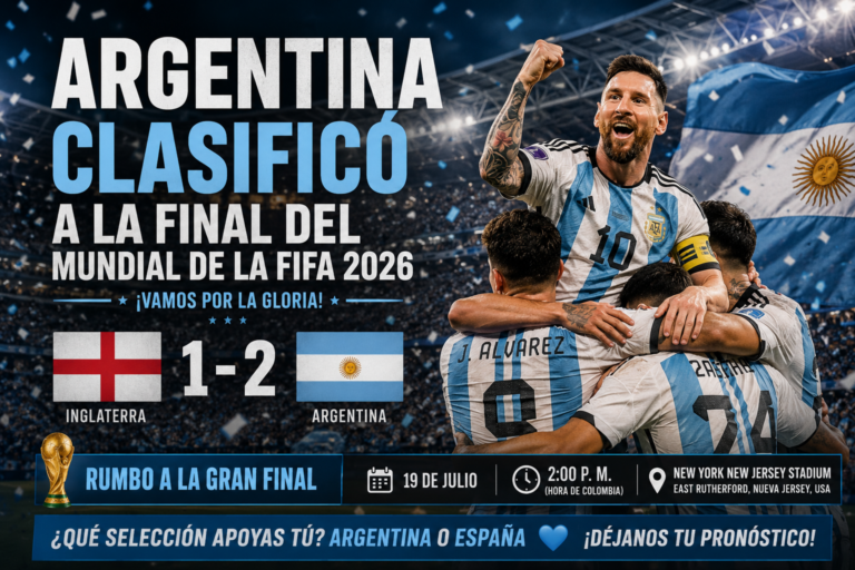 Argentina remonta ante Inglaterra y clasifica nuevamente a la gran final del Mundial de la FIFA 2026