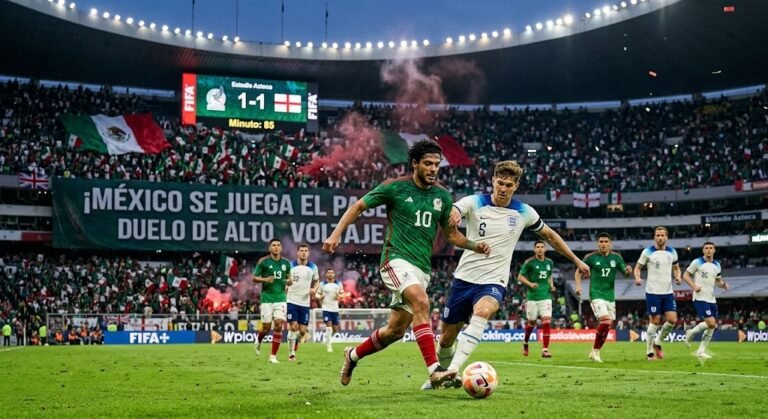 México e Inglaterra se juegan el pase en un duelo de alto voltaje