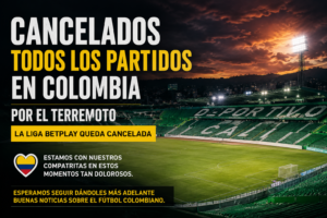 se cancelan partidos por terremoto