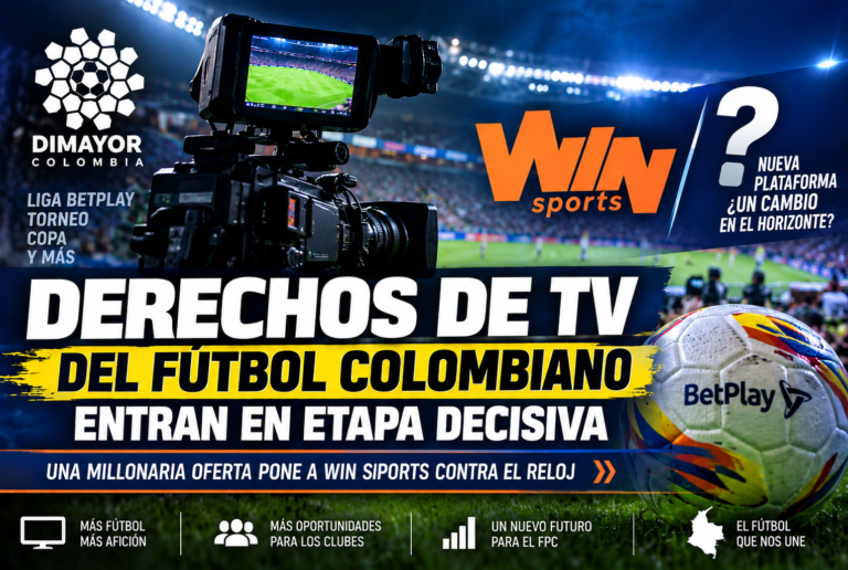 Derechos de TV del fútbol colombiano entran en etapa decisiva