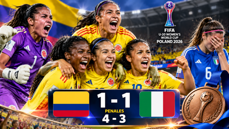 ¡Históricas! Colombia vence a Italia y conquista el bronce en el Mundial Femenino Sub-20