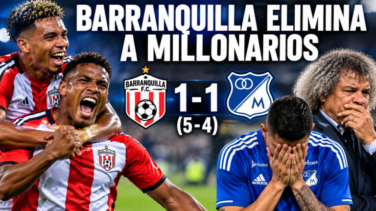 Barranquilla elimina a Millonarios