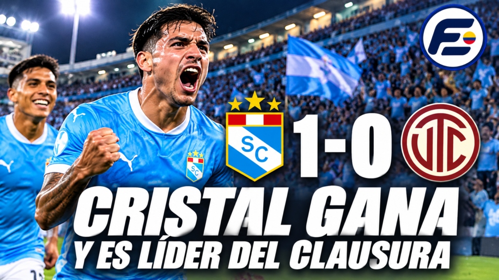 Cristal Gana y Es Líder del Clausura